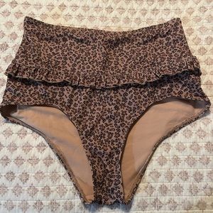 Kortni Jeane Brown Floral Bikini Bottom